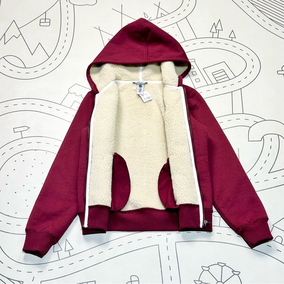 Bonpoint Bordeaux Sherpa Hoodie - Picture 3 of 4